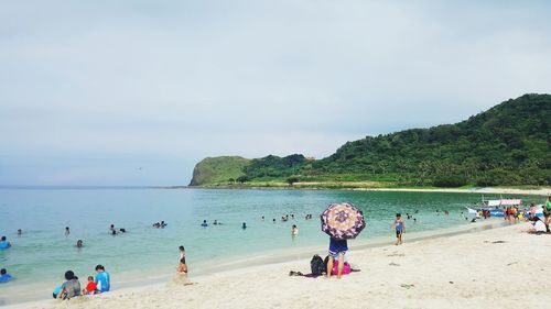 People at beach