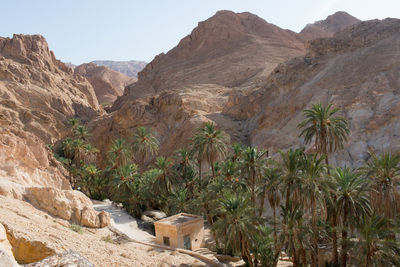 Scenic view of rocky mountains