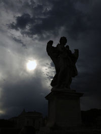 Low angle view of statue