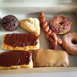 Close-up of breakfast on table