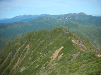 High angle view of landscape against sky