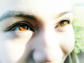 Close-up portrait of young woman