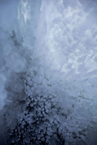 Full frame shot of frozen water