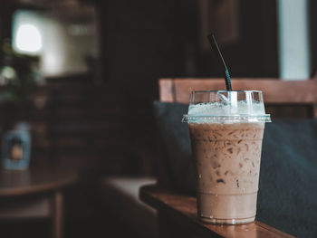 Close-up of coffee on table