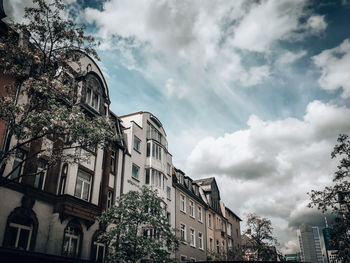 Low angle view of apartment building