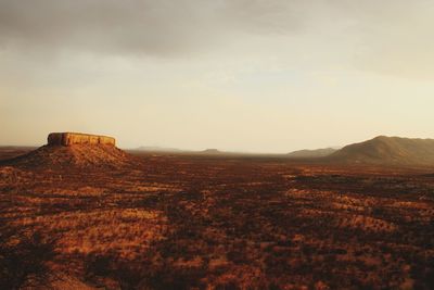 Scenic view of landscape against sky