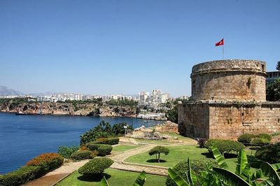 Built structure against clear blue sky