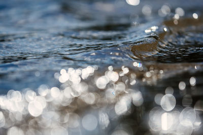 Close-up of water surface