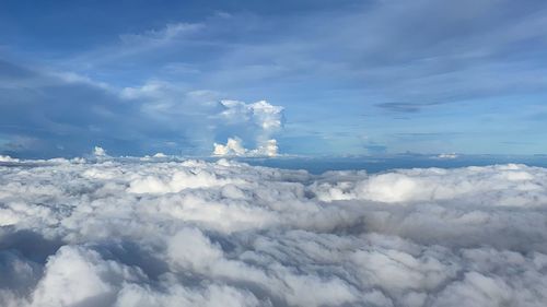 Aerial view of cloudscape against sky