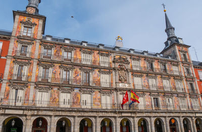 Low angle view of building against sky