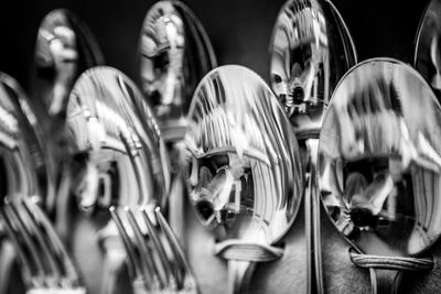 Close-up of spoons and forks