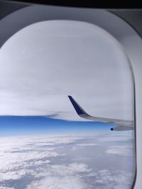 Airplane flying in sky