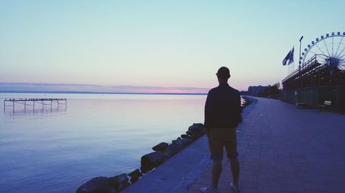 Woman looking at sea