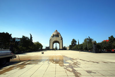 View of cathedral against clear blue sky