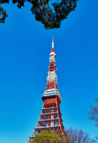 Low angle view of tokyo tower