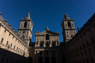 Low angle view of cathedral against clear sky