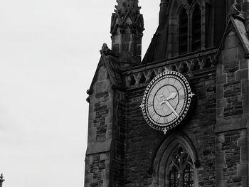 Low angle view of clock tower