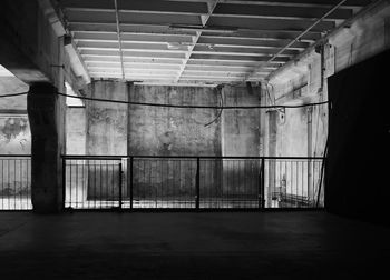 Interior of abandoned building