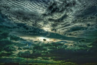 Low angle view of dramatic sky