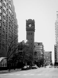 Low angle view of buildings in city