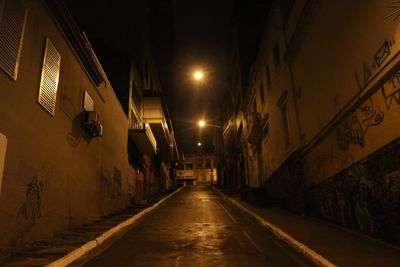 Illuminated city at night