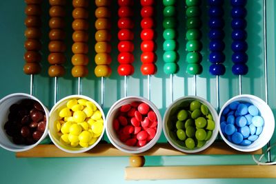 Close-up of multi colored candies