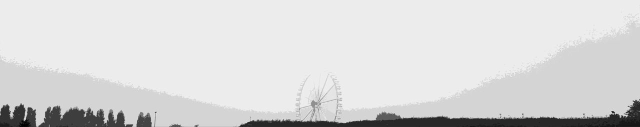 Low angle view of buildings against clear sky