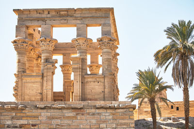 Low angle view of historical building