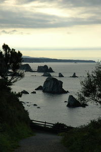 Scenic view of sea against sky