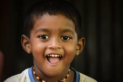 Portrait of smiling boy