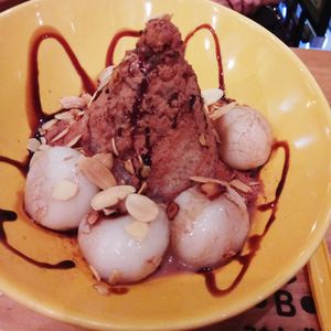 Close-up of meal served in plate