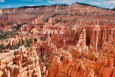 View of rock formations