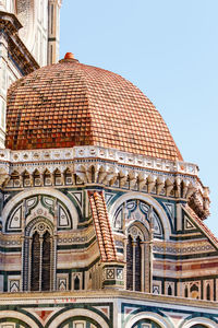 Low angle view of building against clear sky