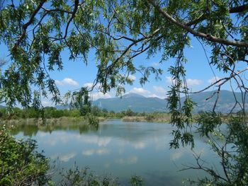 Reflection mountains in the lake