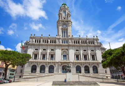 Low angle view of historical building against sky