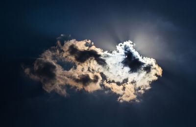 Low angle view of clouds in sky