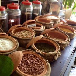 Close-up of market stall for sale