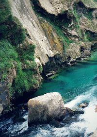 Rock formations at coast