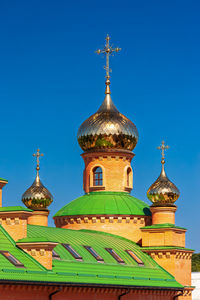 Monastery holy intercession goloseevskaya hermitage uoc. view of church