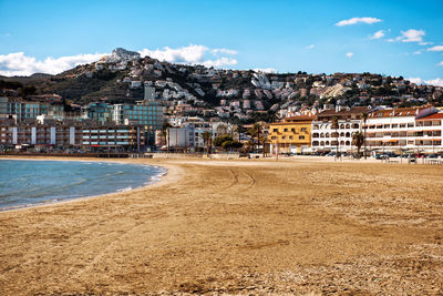 View of buildings at waterfront