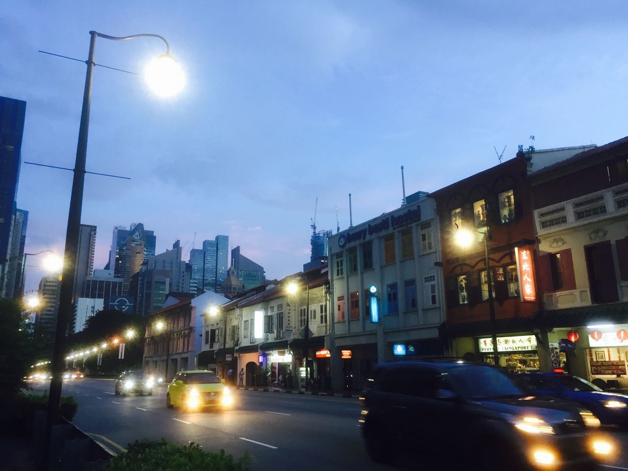 illuminated, night, building exterior, transportation, city, street light, architecture, built structure, sky, car, no people, outdoors, road