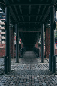 Full frame shot of bridge in city