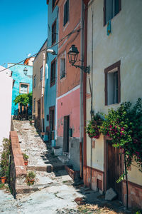 Street amidst buildings in town