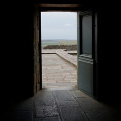 Entrance of abandoned building
