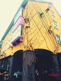 Low angle view of building against sky