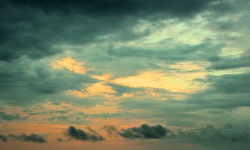 Low angle view of cloudy sky