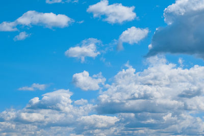 Low angle view of clouds in sky