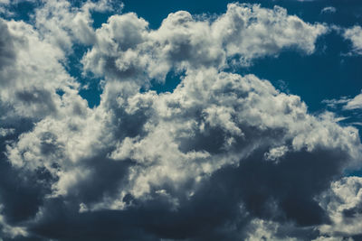 Low angle view of cloudy sky