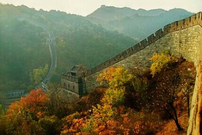 Scenic view of landscape with mountains in background