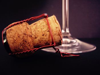 Close-up of food on table